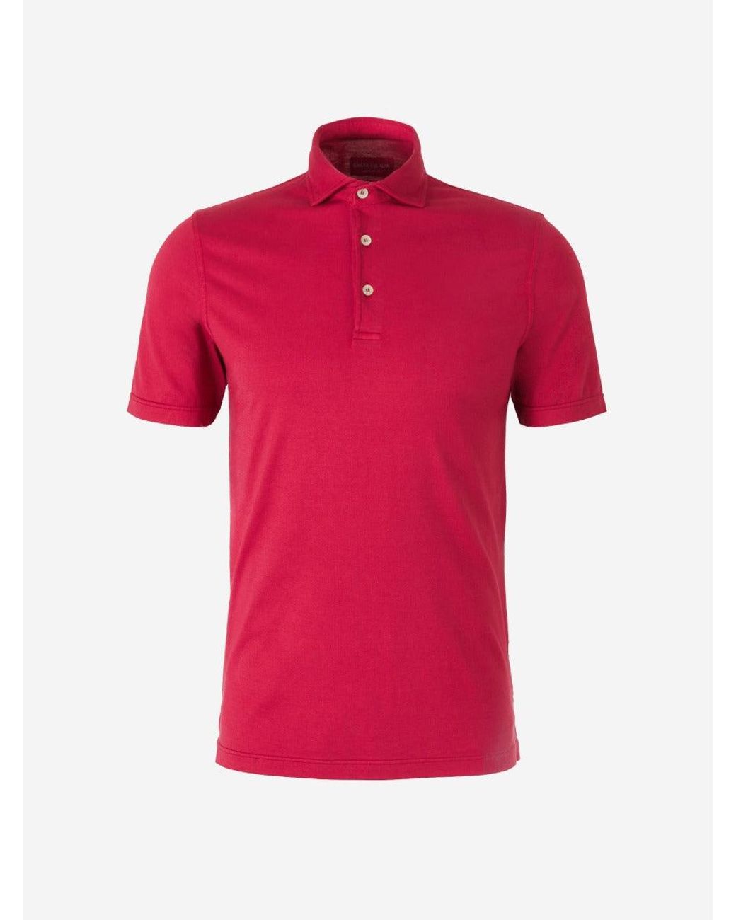 Polo Liso Algodón Santa Eulalia de hombre de color Red