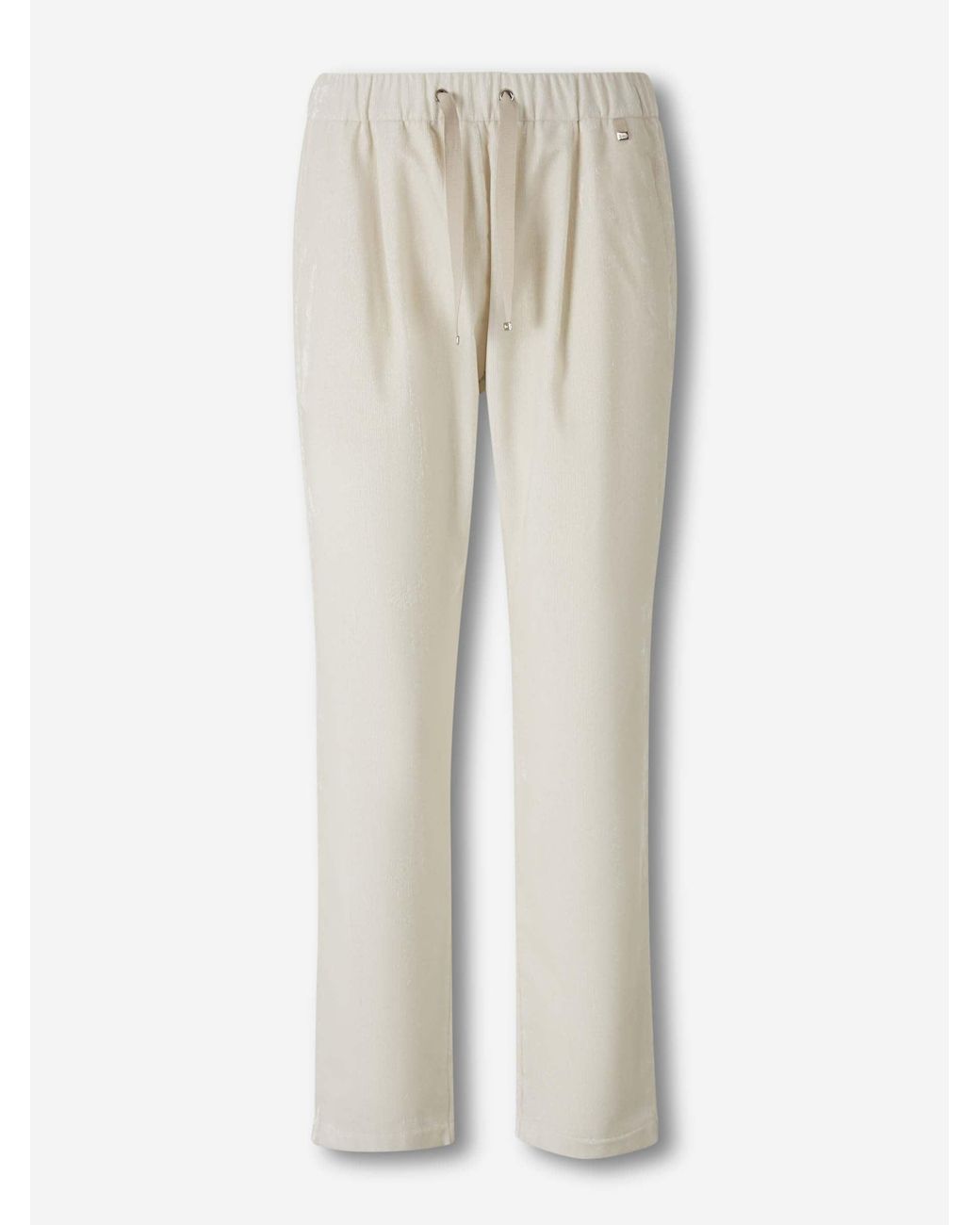 Pantalones Rectos Pana Herno de color White