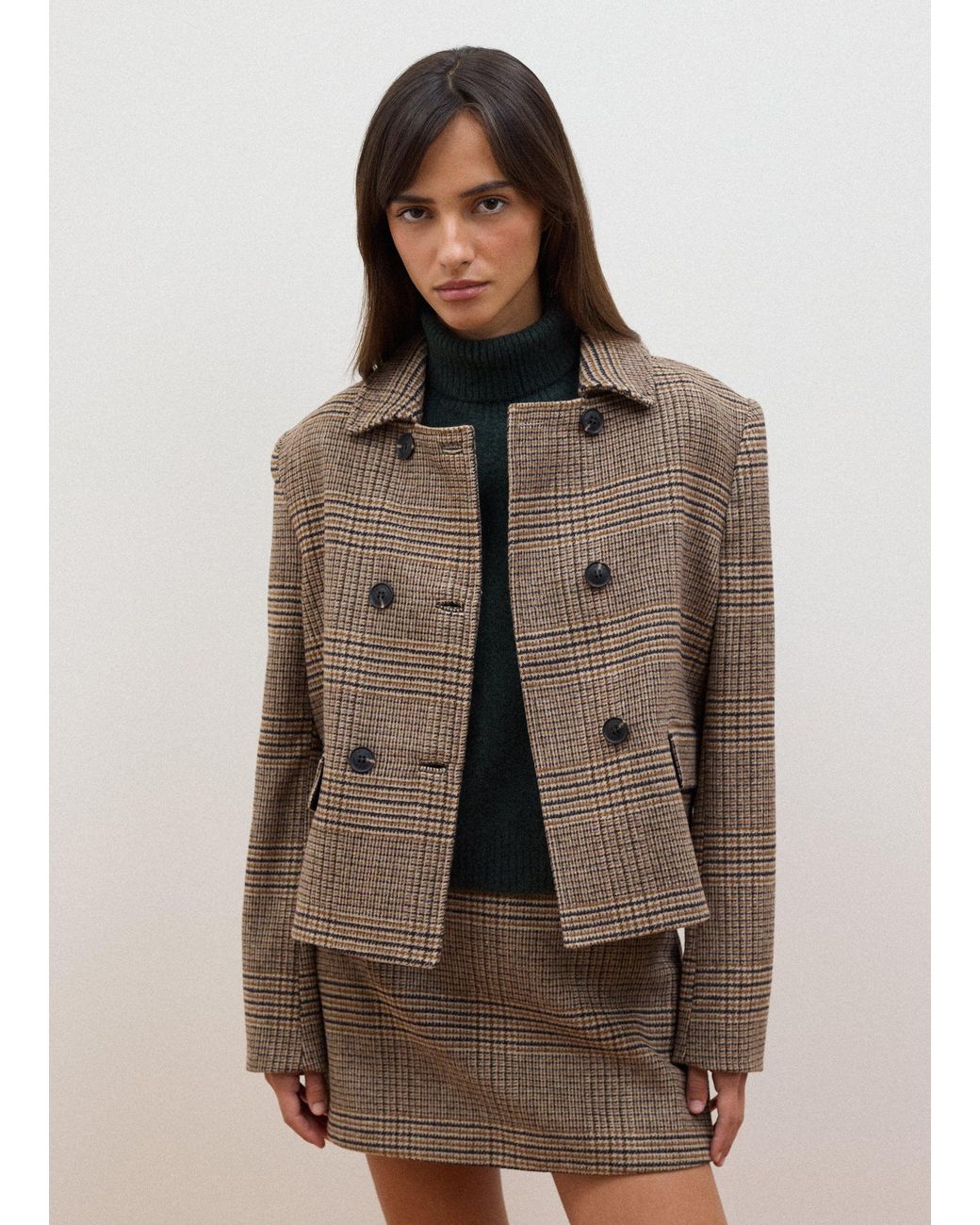 Shacket di Les Copains in Brown