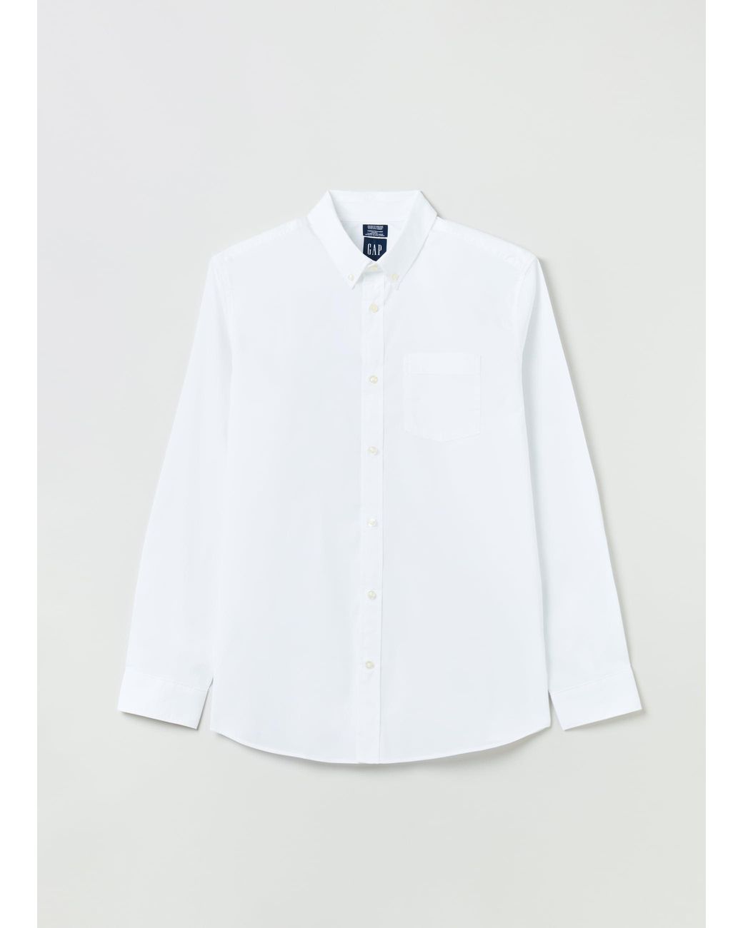 Camicia button-down con tasca di Gap in White da Uomo