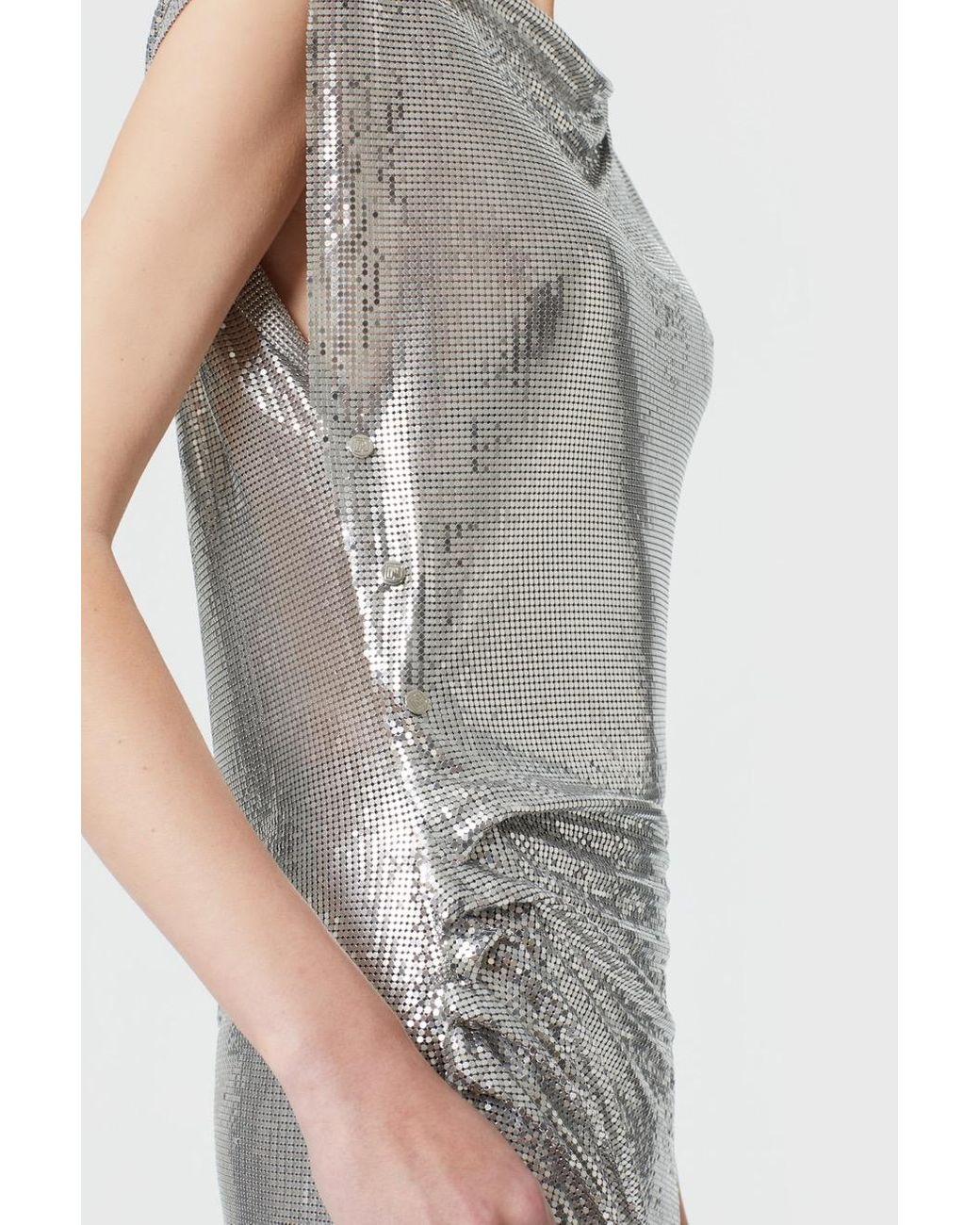 silver mesh dress