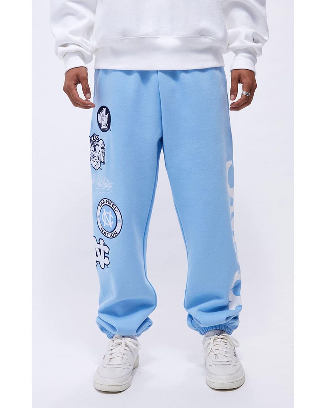 Mitchell & Ness Fleece Ncaa North Carolina Sweatpants in Blue for Men Lyst