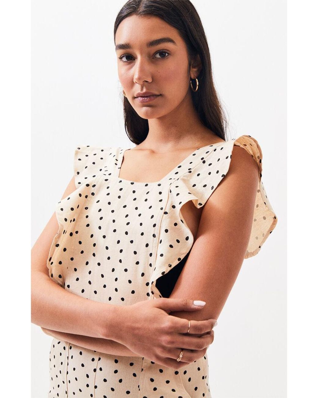 minkpink pip ruffle jumpsuit