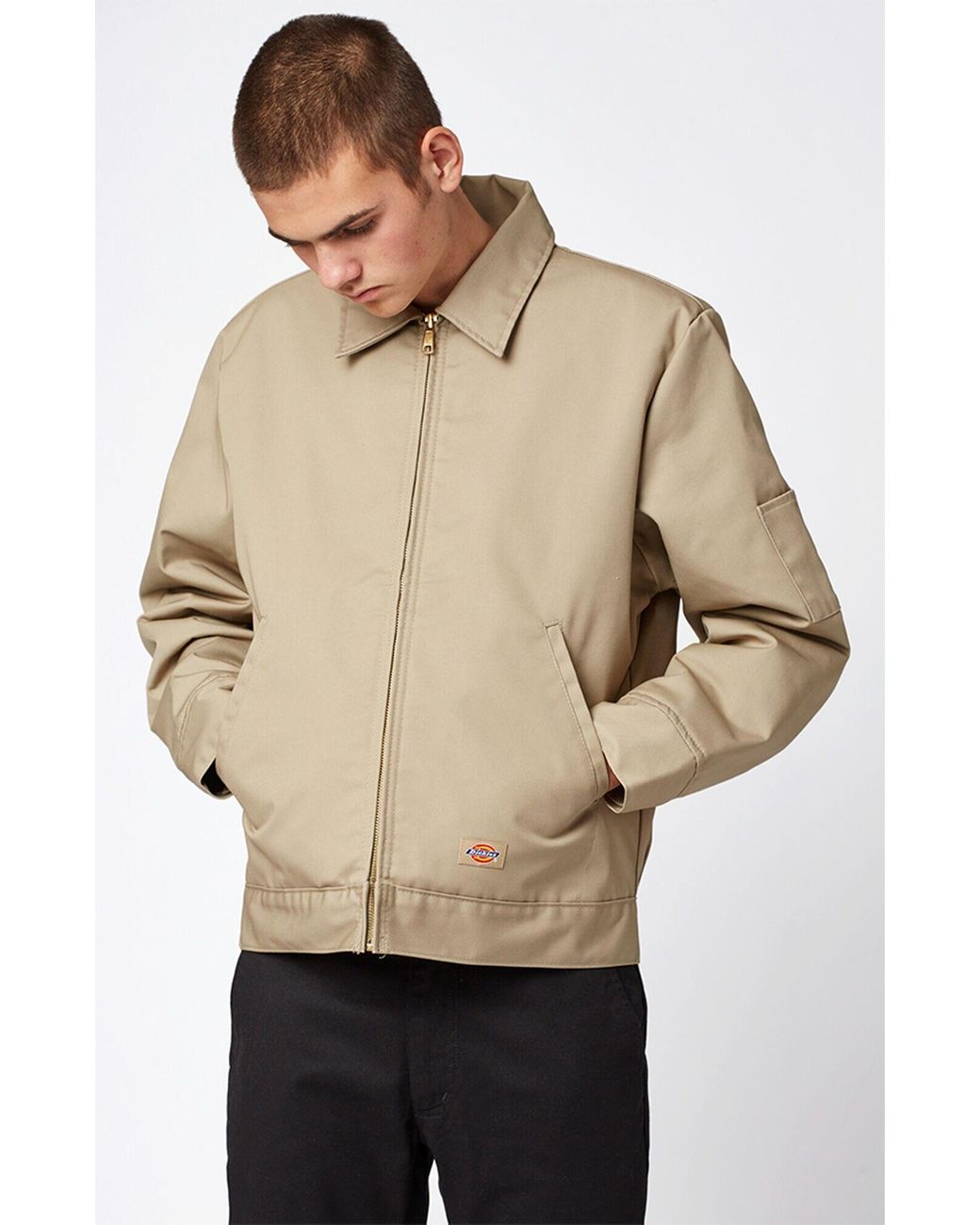 Dickies Synthetic Insulated Eisenhower Khaki Work Jacket in Natural for ...