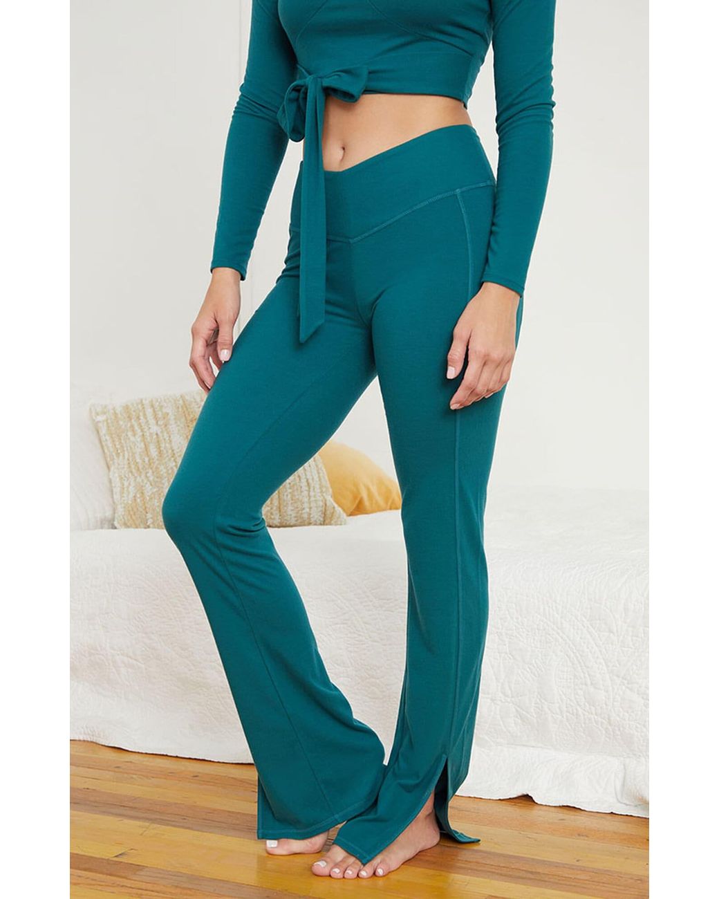 PacSun Lounge Elise Split Flare Pants 