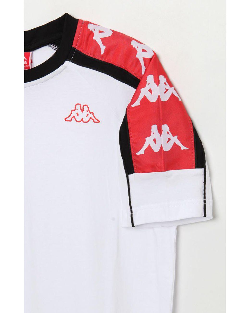 Kappa Banda 10 Arset T-shirt in White/Red White/Red (White) for Men | Lyst
