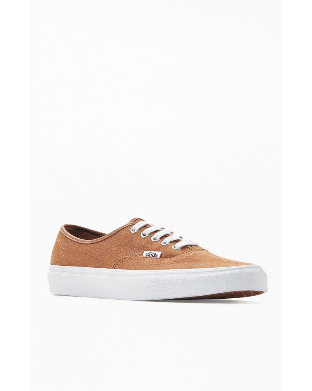 Vans Os Grain Leather Authentic Shoes in Camel (Brown) for Men | Lyst