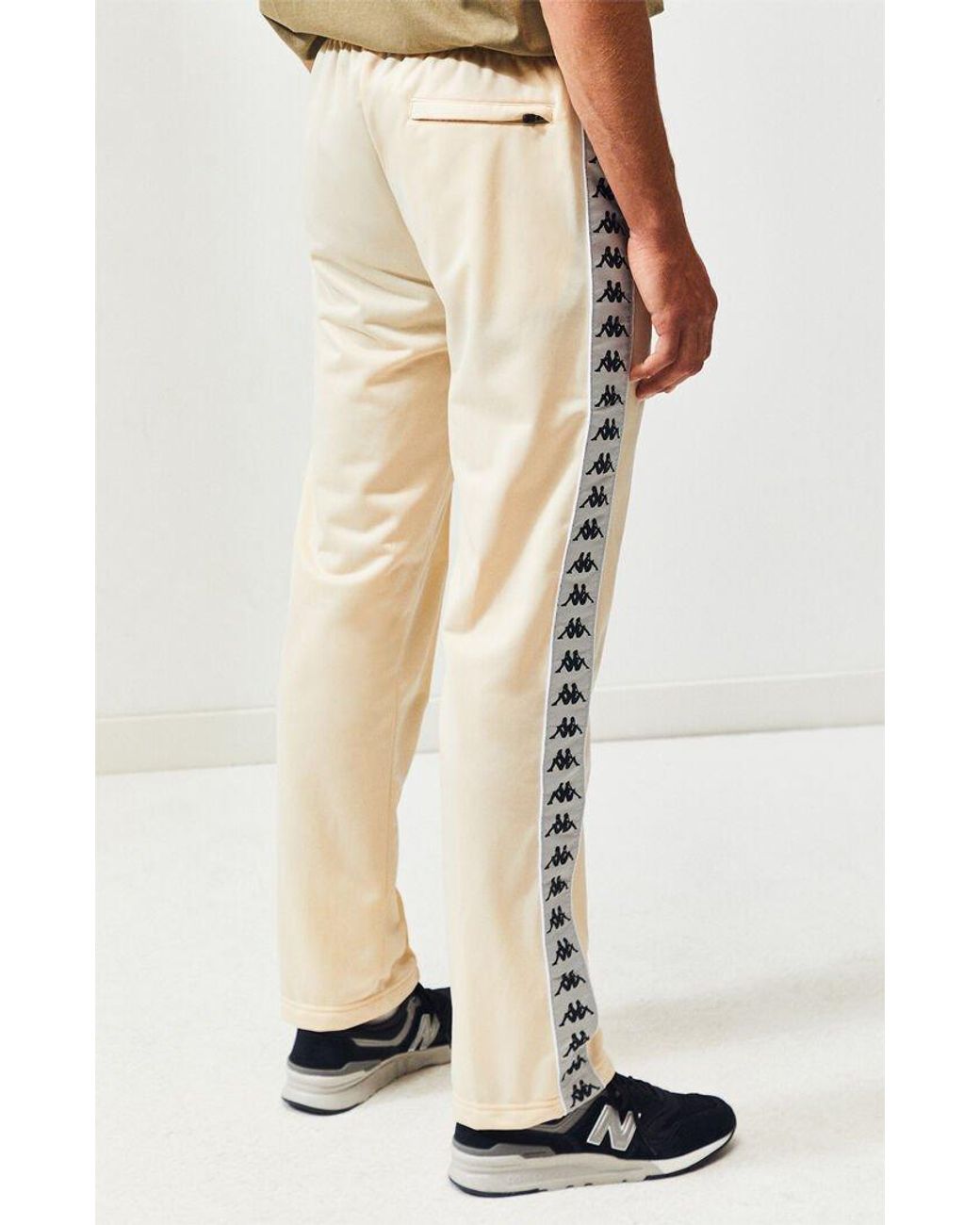 Kappa Synthetic Banda Astoria Track Pants in Cream (Natural) for Men | Lyst