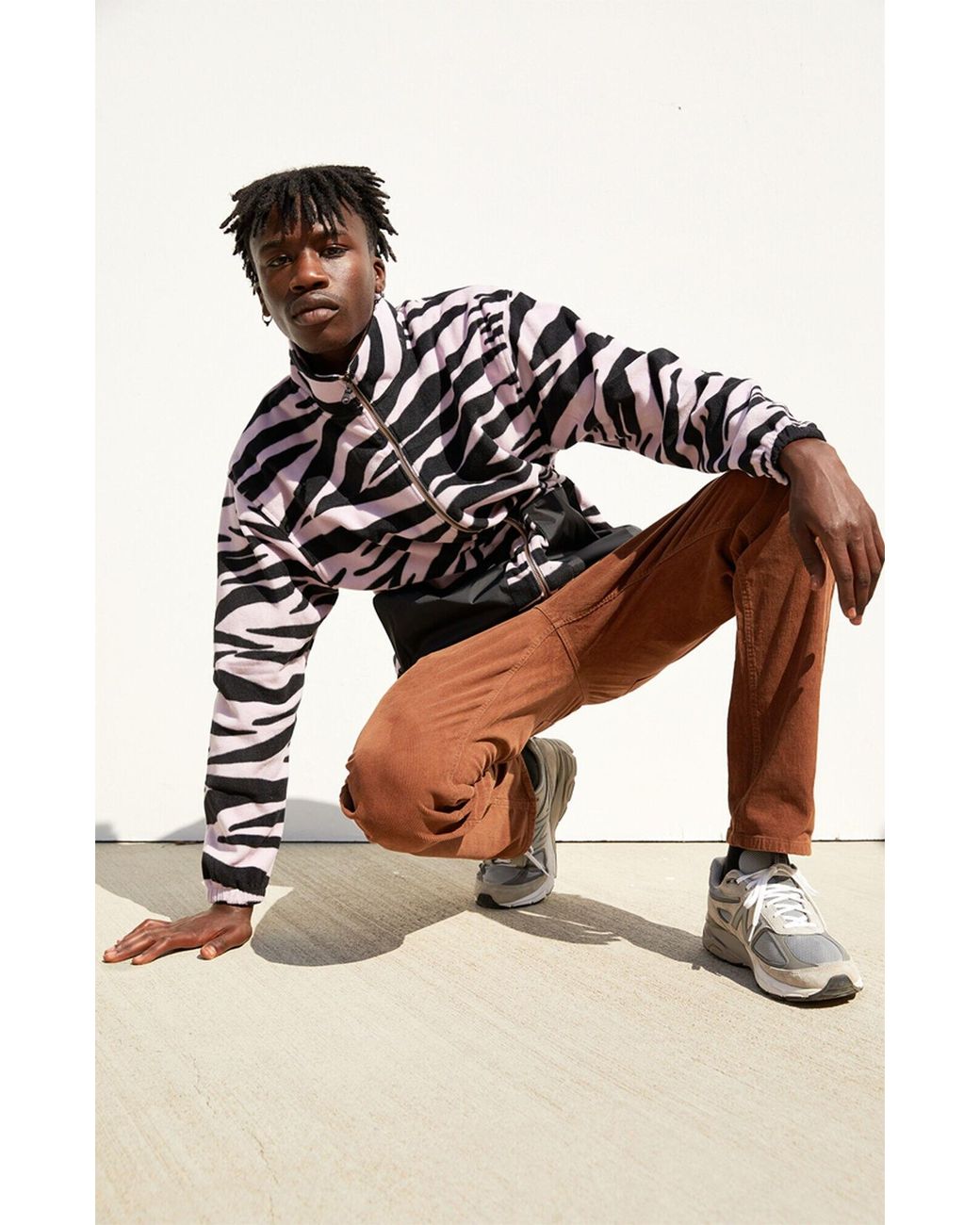 Download Levi's Skate Mock Fleece Zip Up Jacket in Purple for Men - Lyst