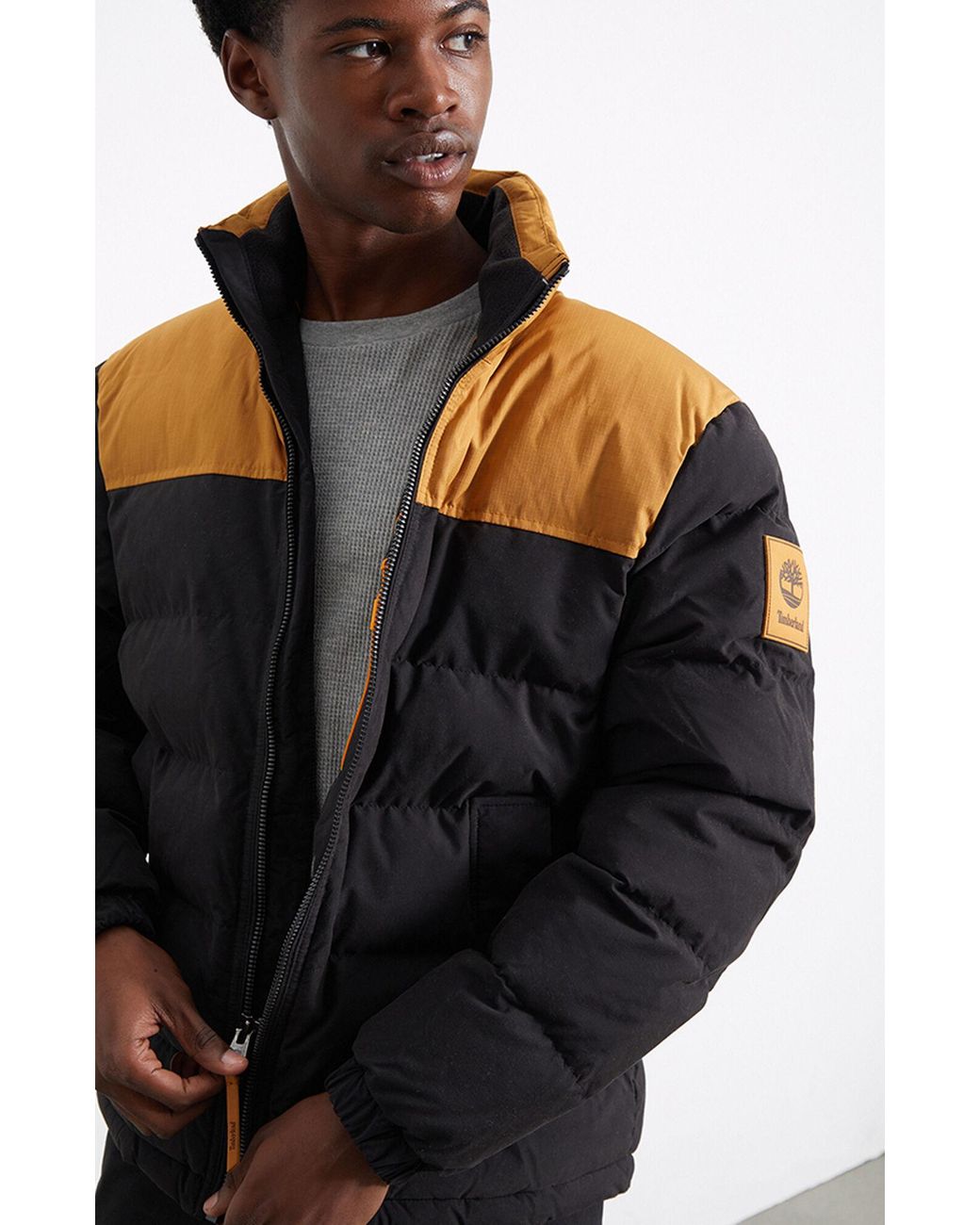 Timberland Recycled Welch Mountain Puffer Jacket in Black for Men | Lyst
