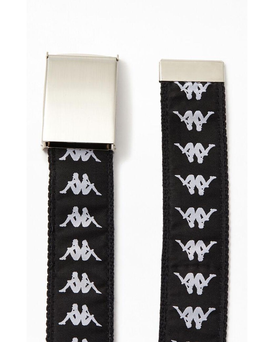 Kappa 222 Banda Placket Web Belt in Black for Men | Lyst
