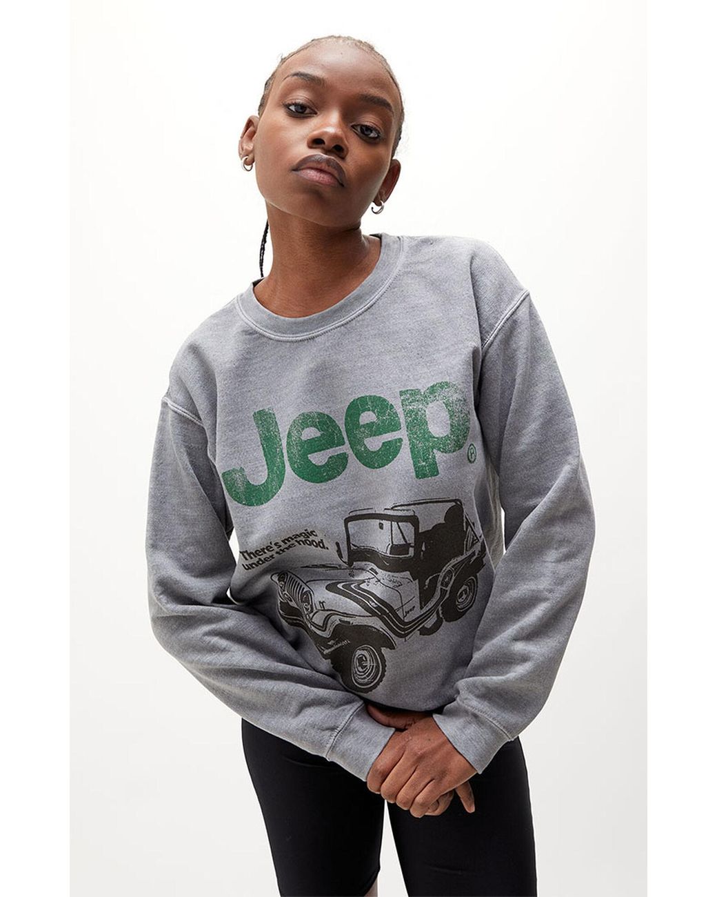 Jeep Pullover Crew Neck Sweatshirt 