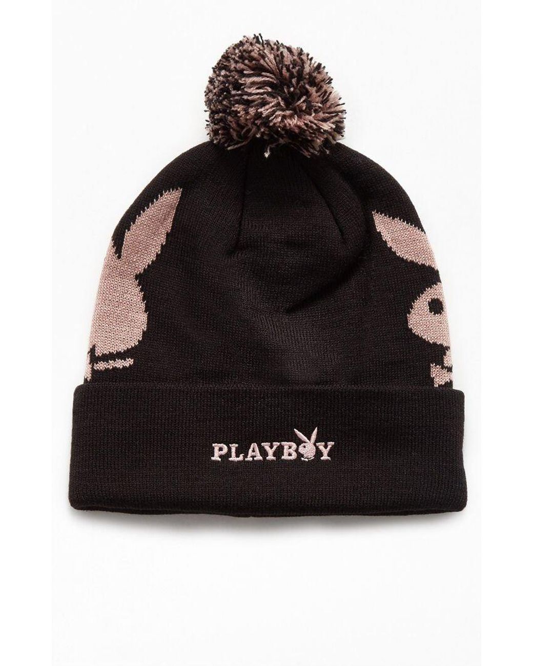 playboy black beanie