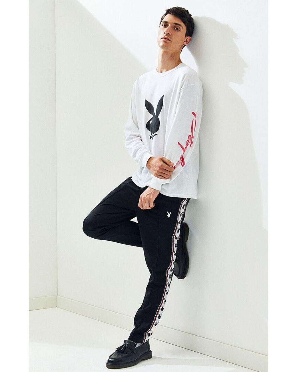 X Playboy Taped Tricot Track Pants 