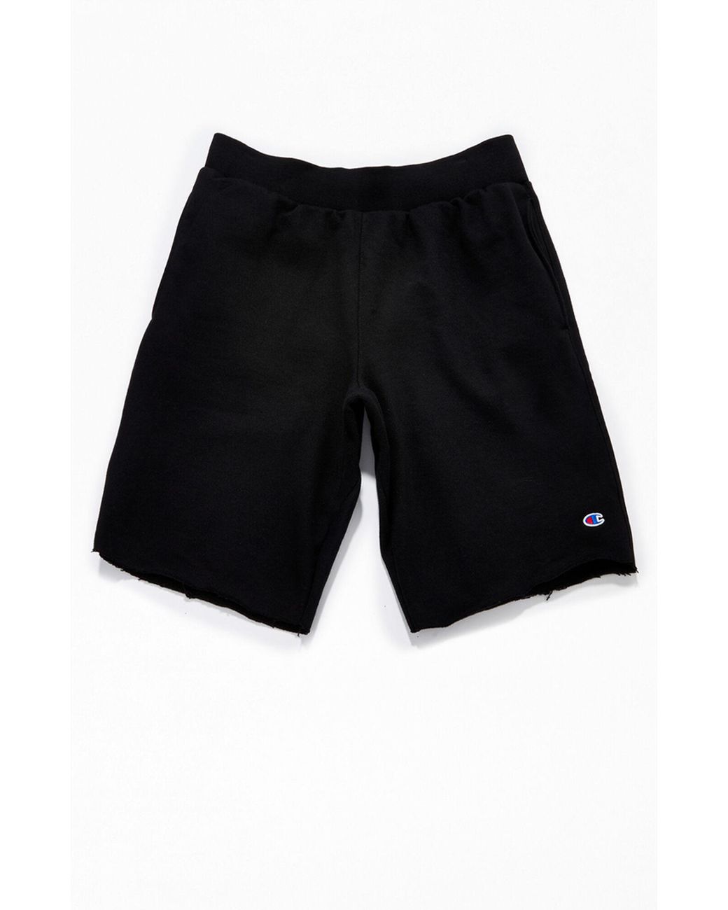 Champion Fleece Reverse Weave Cutoff Sweat Shorts in Black for Men - Lyst