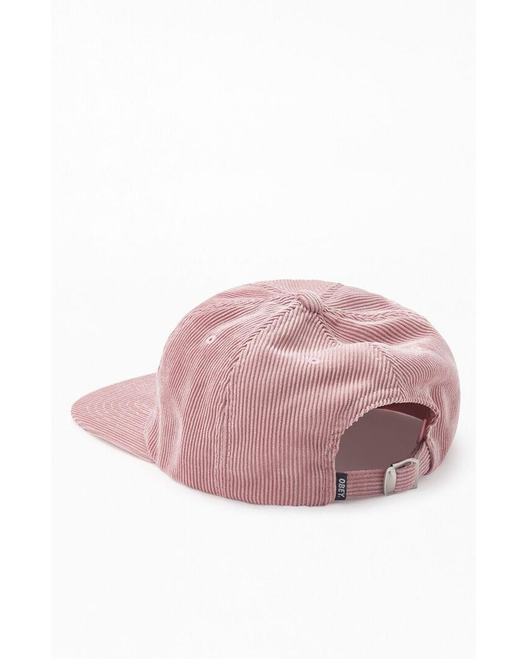 Obey Corduroy Dtp 6 Panel Strapback Hat 