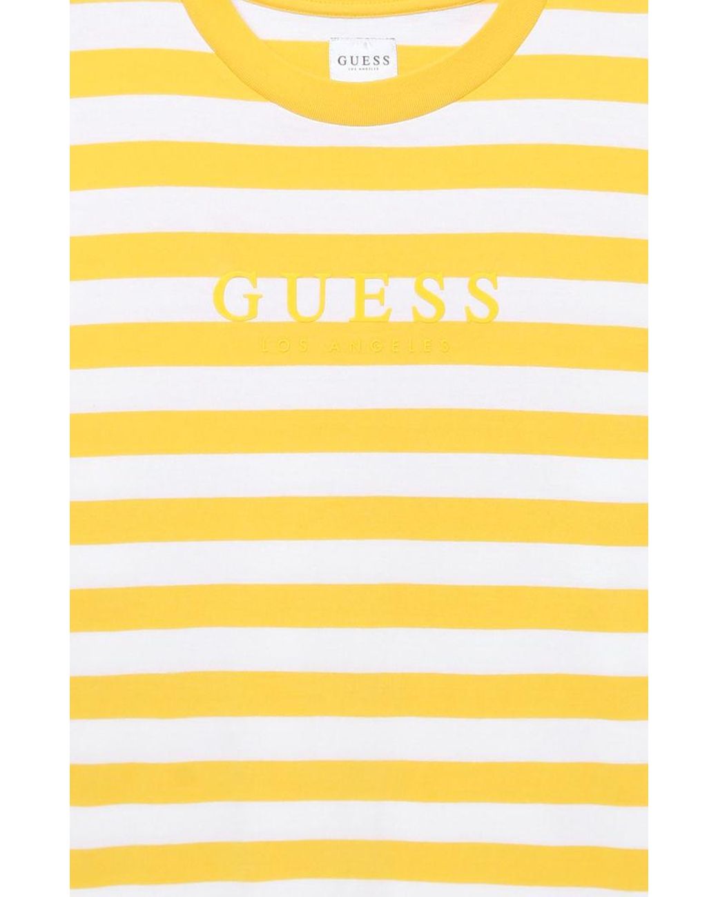 Guess Palm Stripe Long Sleeve T-shirt in Yellow/White (Yellow) for Men |  Lyst