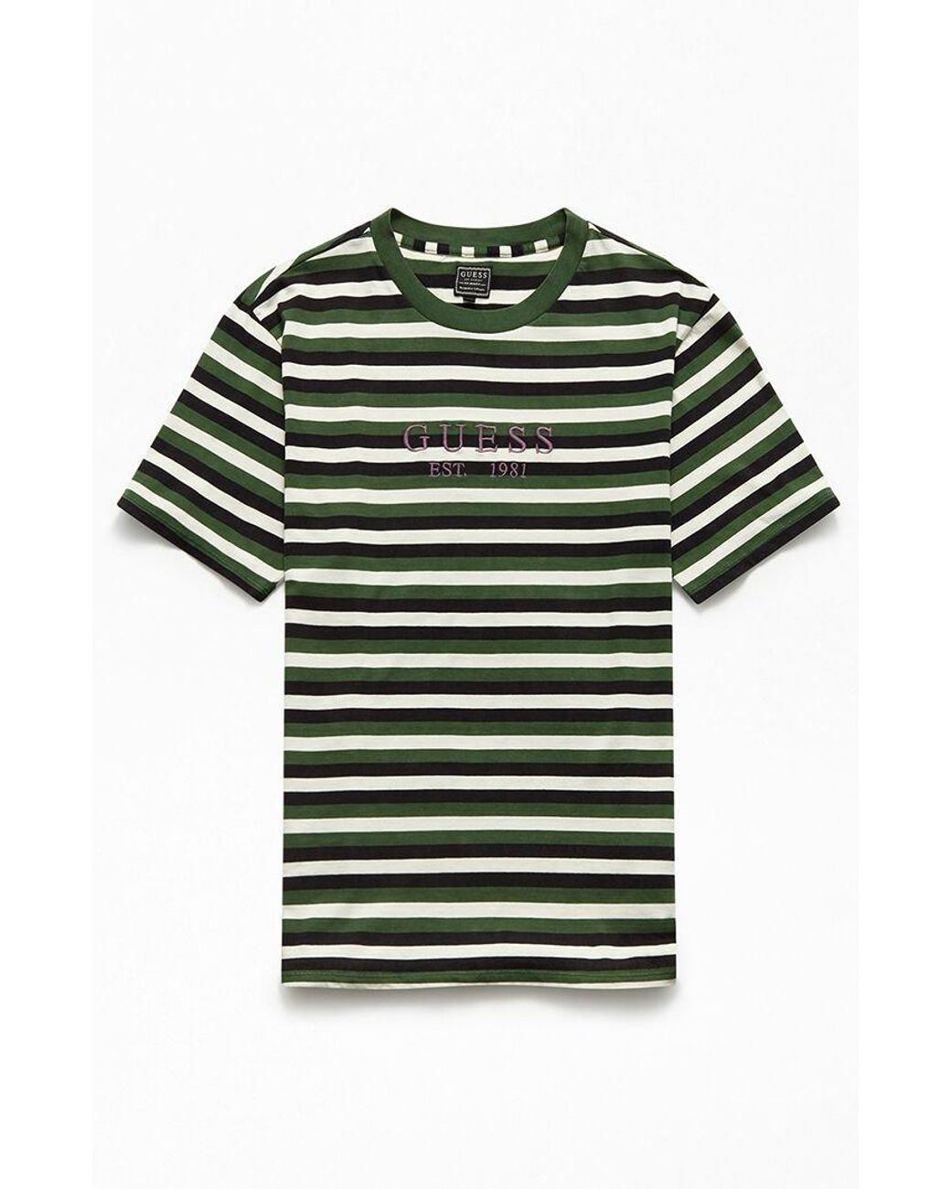 Guess Hillshurt Logo Stripe T-shirt in 