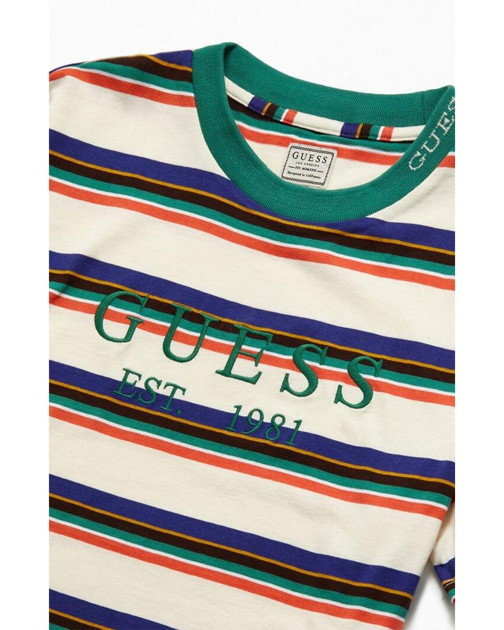 Guess Dylan Striped 1981 T-shirt in 