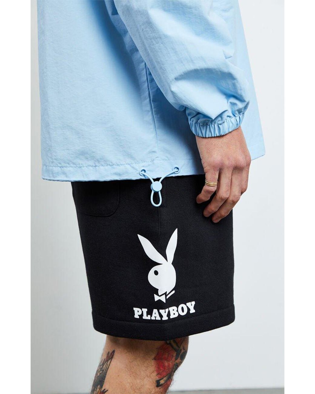 Playboy Black Tie-dyed Sweat Shorts 
