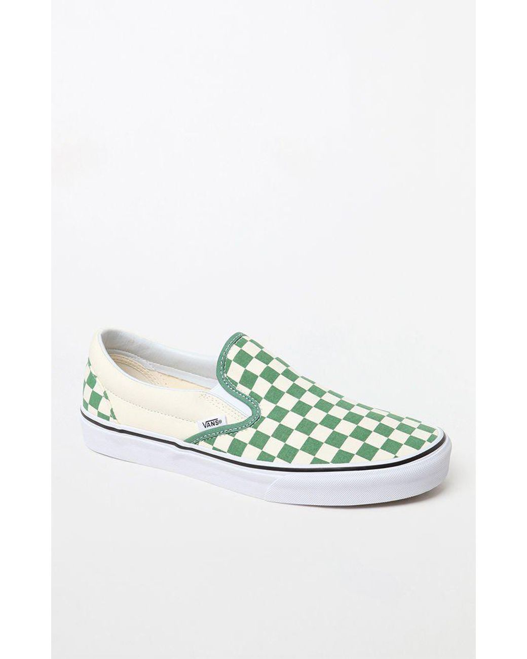 Vans Canvas Classic Slip-on Deep Grass Green Shoes for Men | Lyst