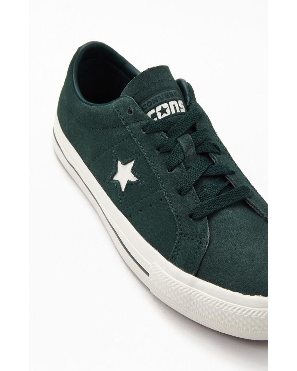 Converse Emerald One Star Pro Suede Shoes in Green for Men | Lyst