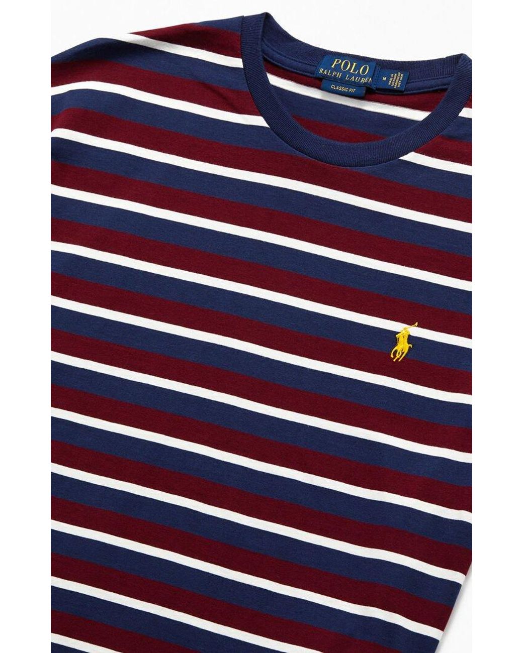 Polo Ralph Lauren Red White & Blue Animated Cn Striped T-shirt for Men |  Lyst