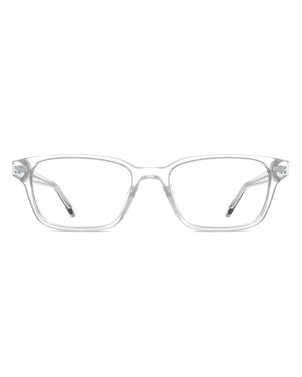 Pair Eyewear Black Crystal Clear Rectangle Eyeglasses
