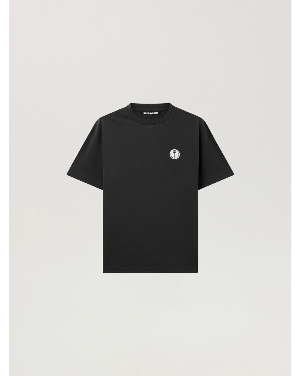 Palm Angels Black Palm Tree Regular T-Shirt for men