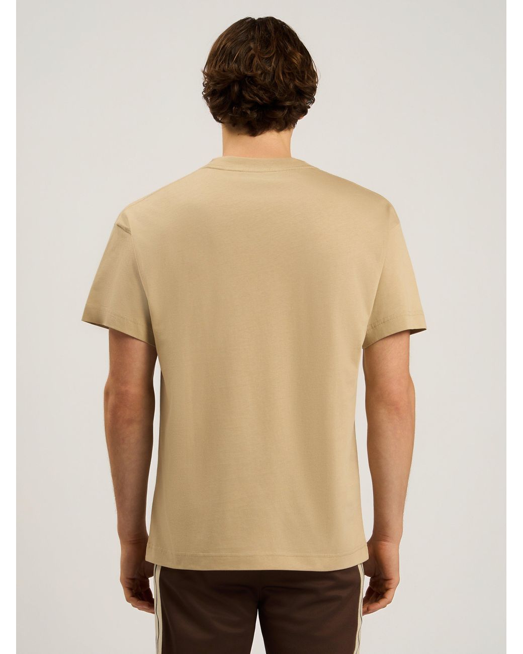 Palm Angels Natural Palm Distorted Regular T-Shirt for men