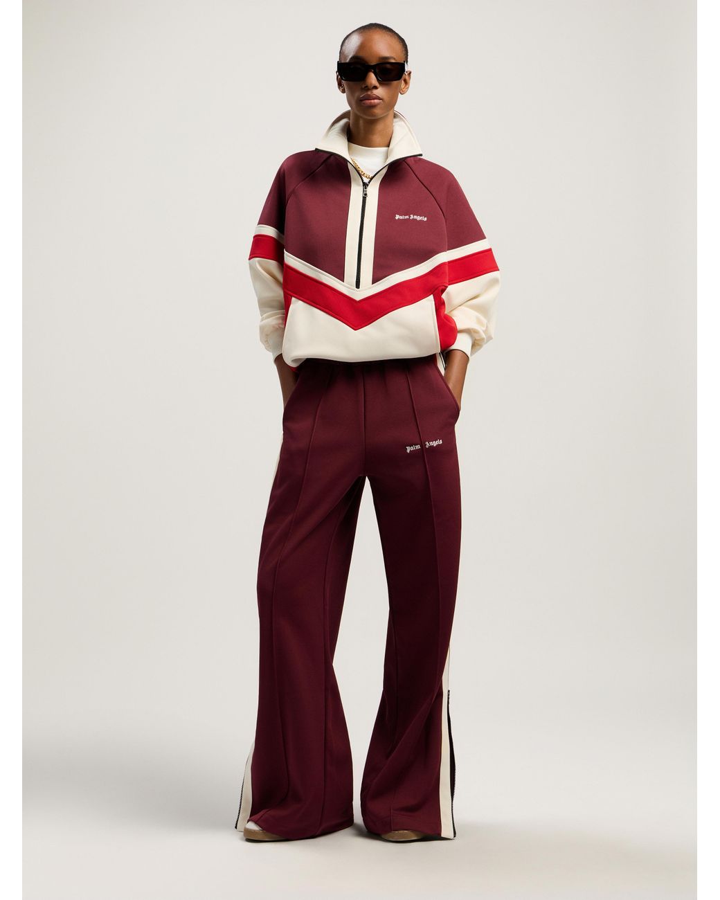 Palm Angels Red Anorak Track Jacket