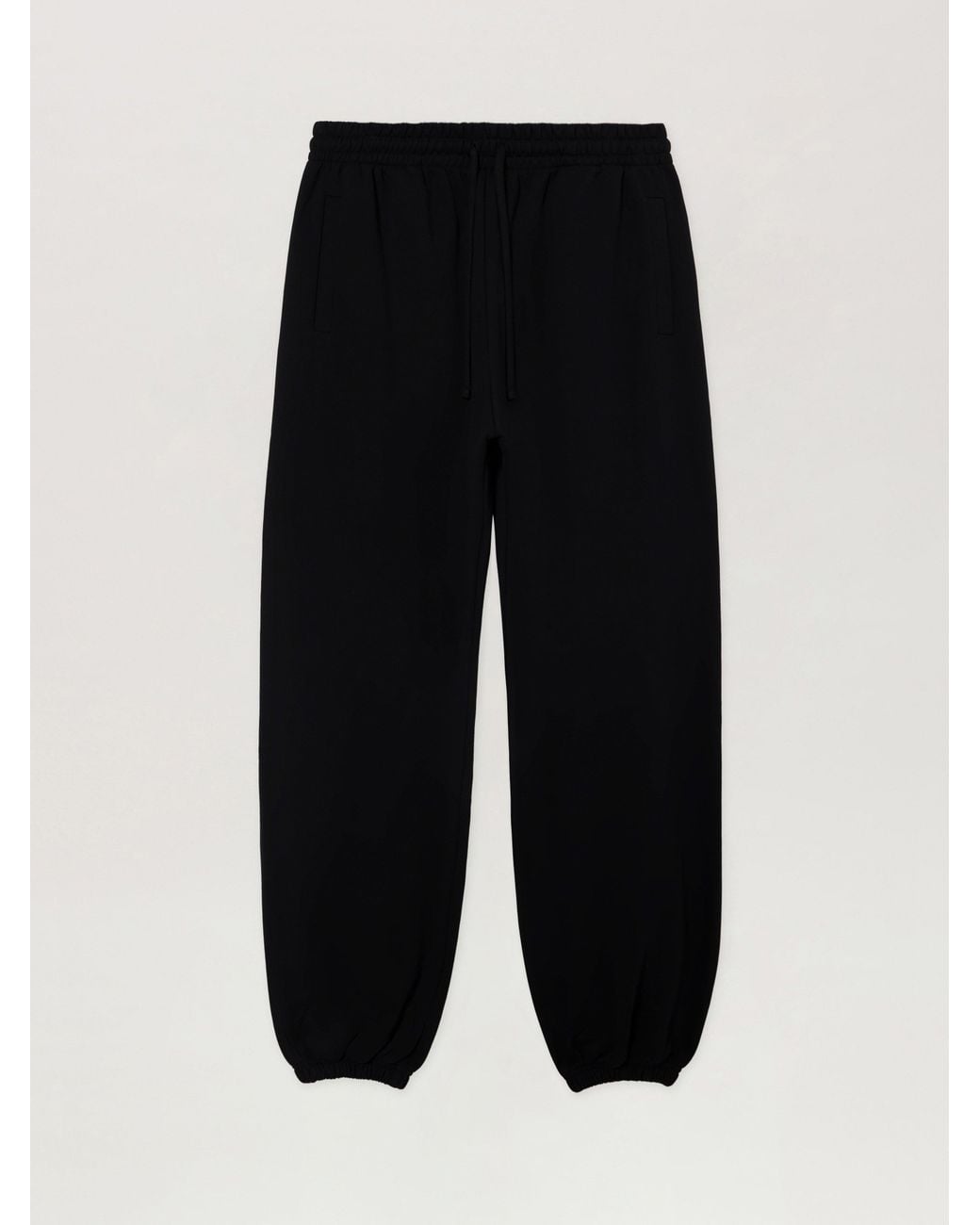 Palm Angels Black Brushed Palm Tree Sweatpants for men