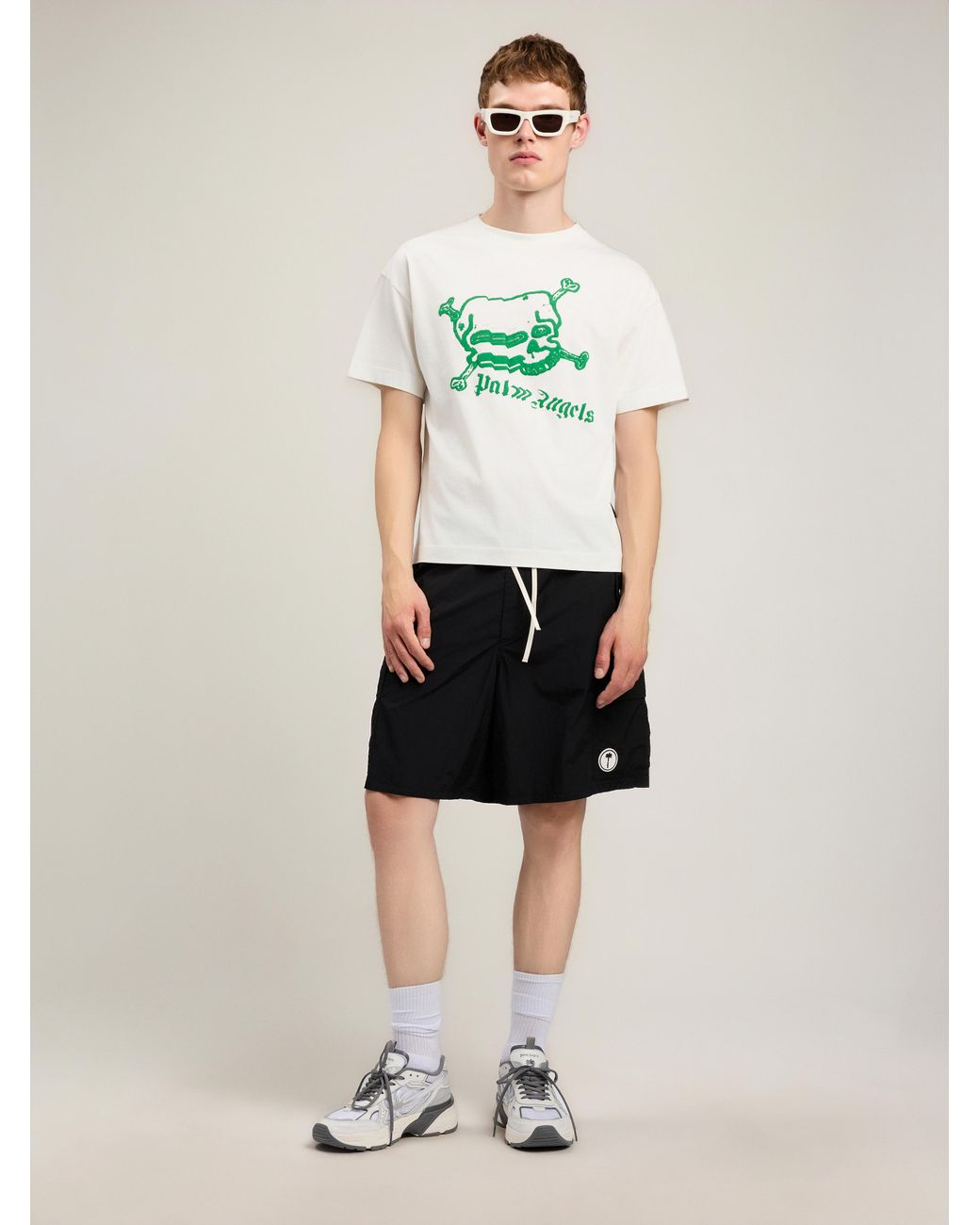 Palm Angels Multicolor Skull T-Shirt for men