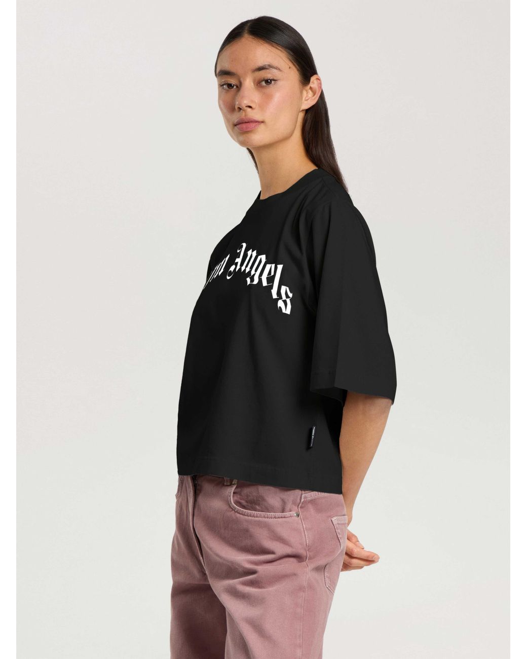 Palm Angels Multicolor Curved Logo Boxy T-Shirt
