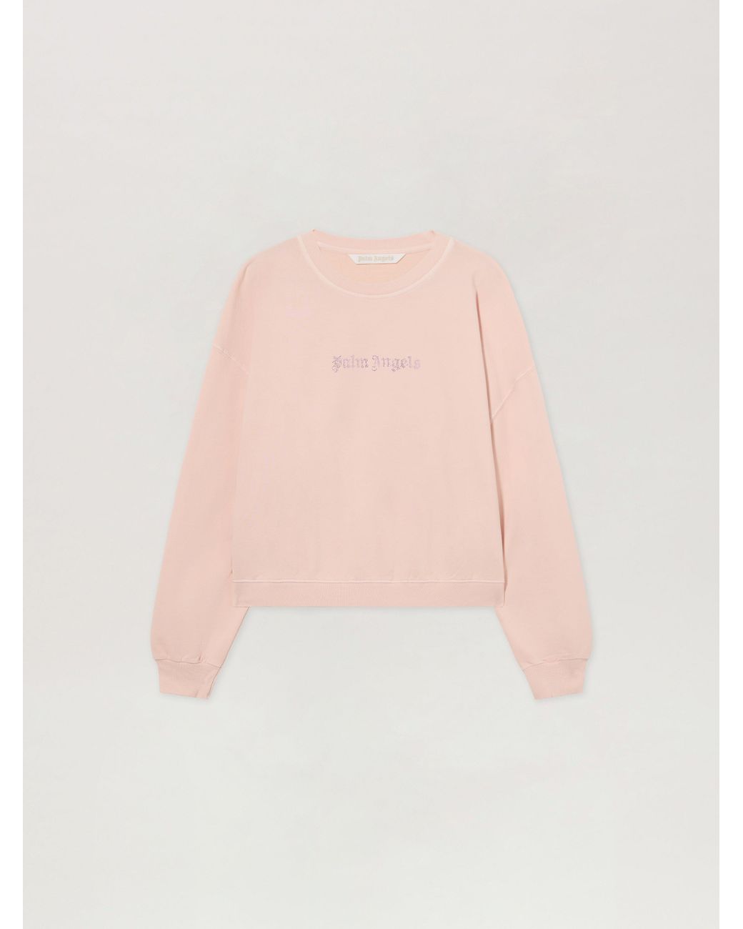 Palm Angels Pink Stud Logo Crew