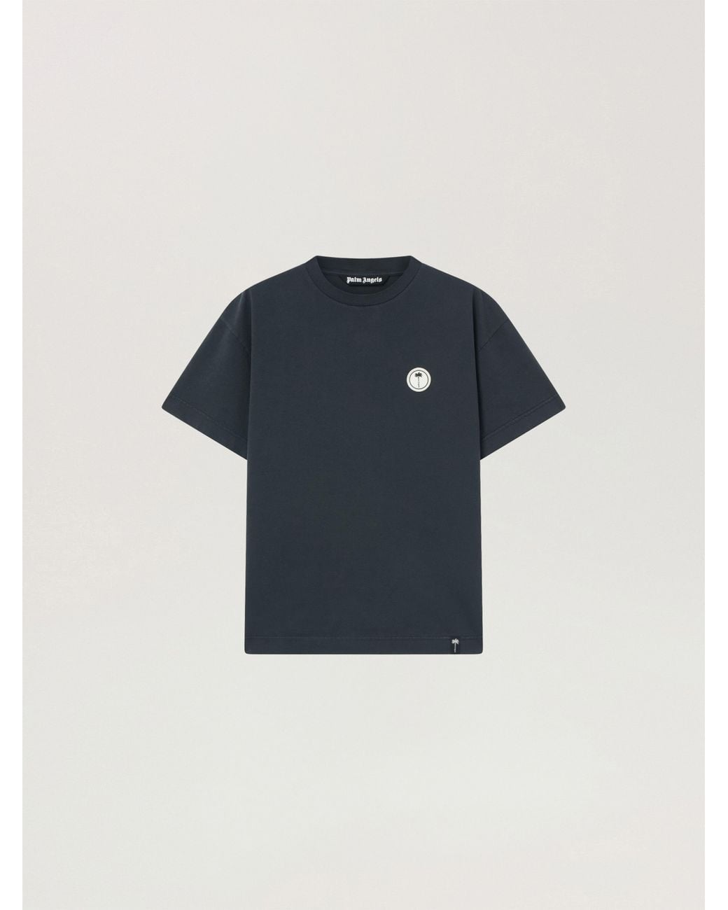 Palm Angels Blue Palm Shadow Regular T-Shirt Anthracite for men