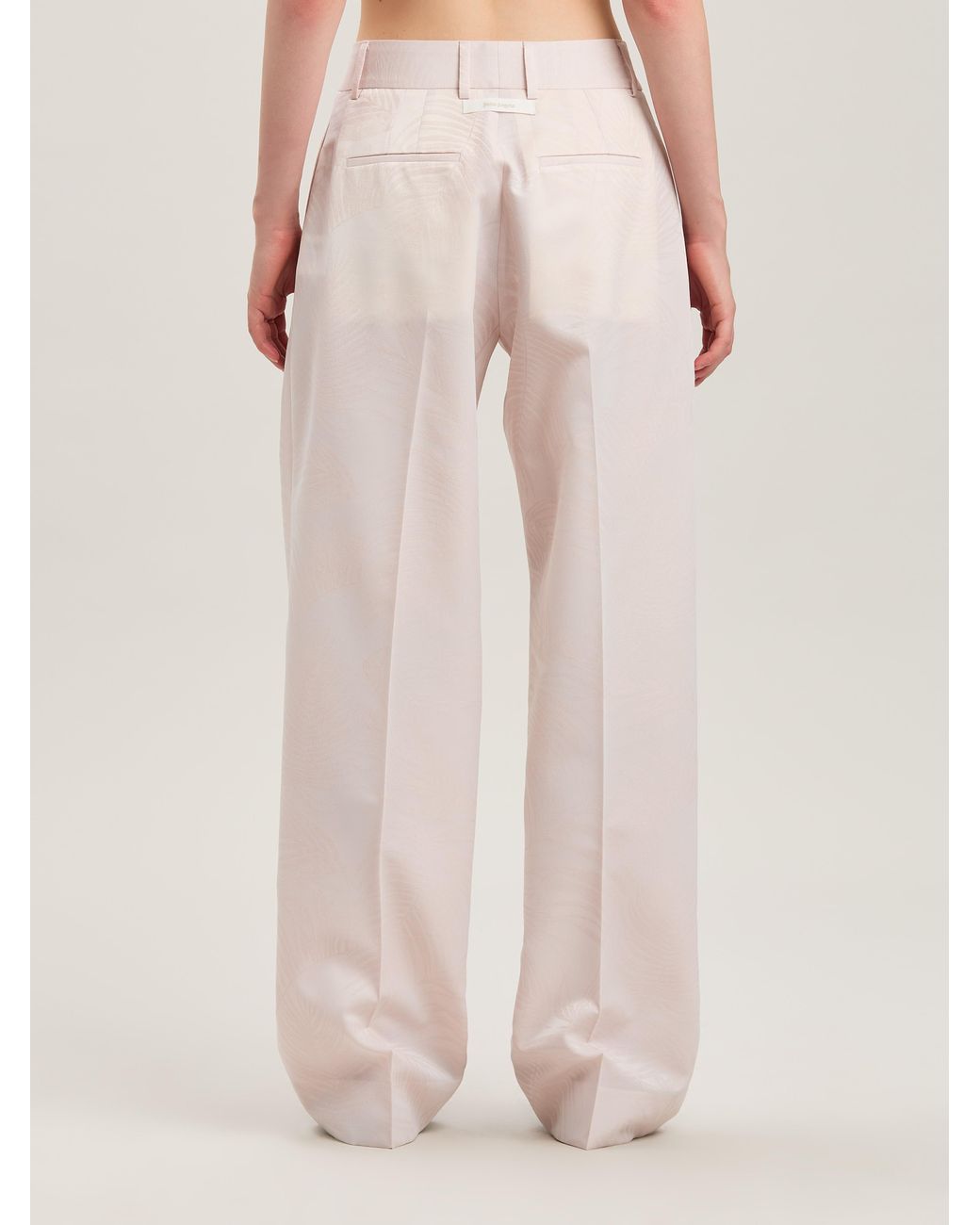 Palm Angels Pink Palms Jacquard Wide Pants Soft