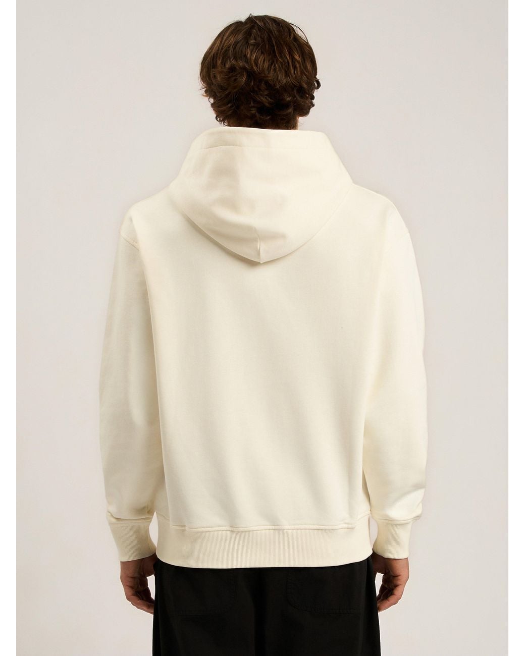 Palm Angels Natural Brushed Palm Tree Regular Hoodie Off for men