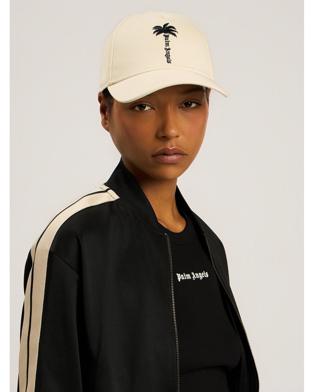 Palm Angels White Palm Tree Cap Off