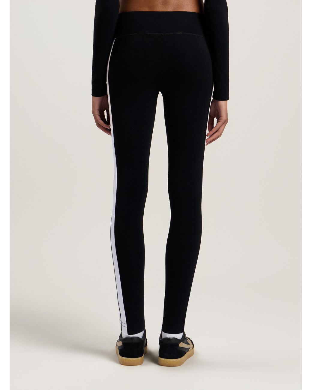 Palm Angels Black Training Track Leggings