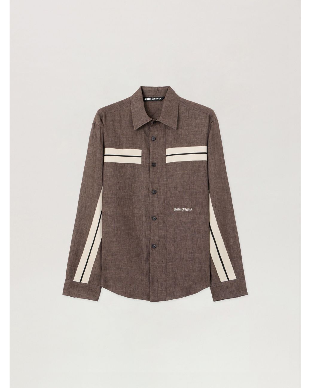 Palm Angels Brown Classic Logo Trackshirt for men