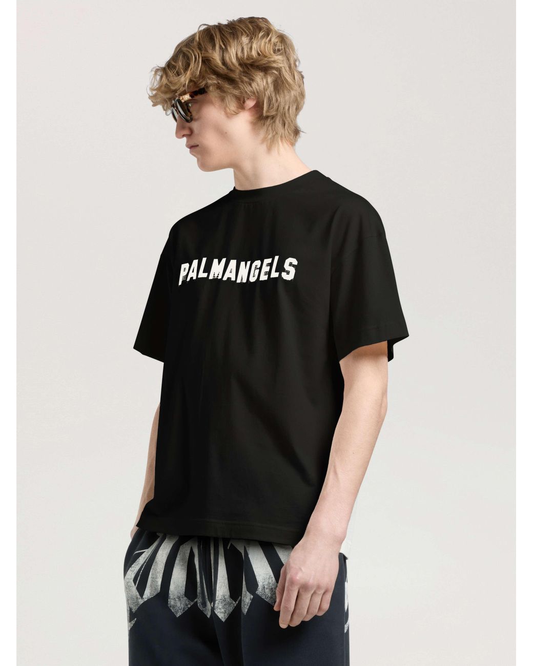 Palm Angels Black Palm Hills Regular T-Shirt for men