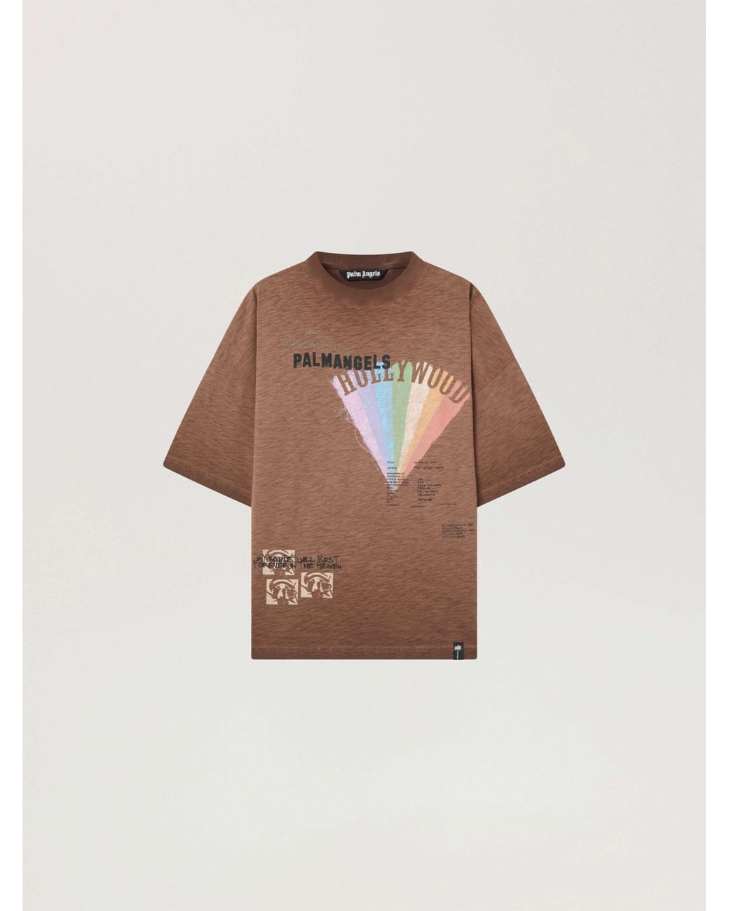Palm Angels Multicolor Neon Boulevard Loose T-Shirt for men
