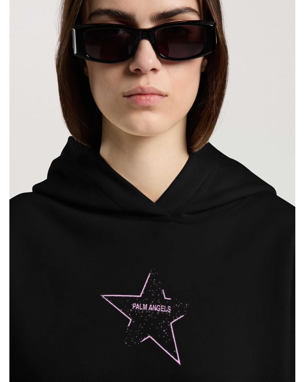 Palm Angels Black Icon Palm Loose Hoodie