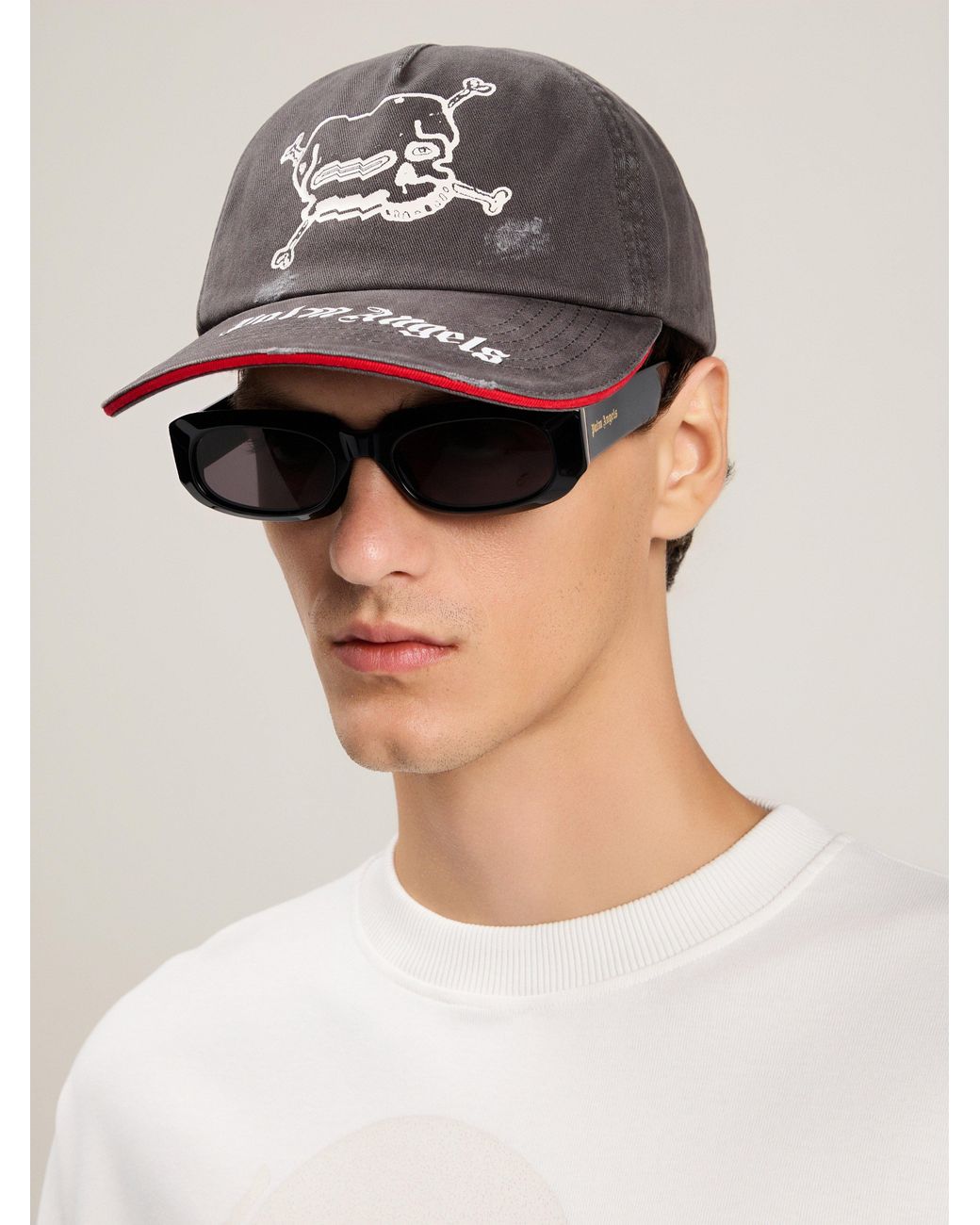 Palm Angels Multicolor Skull Logo Cap for men