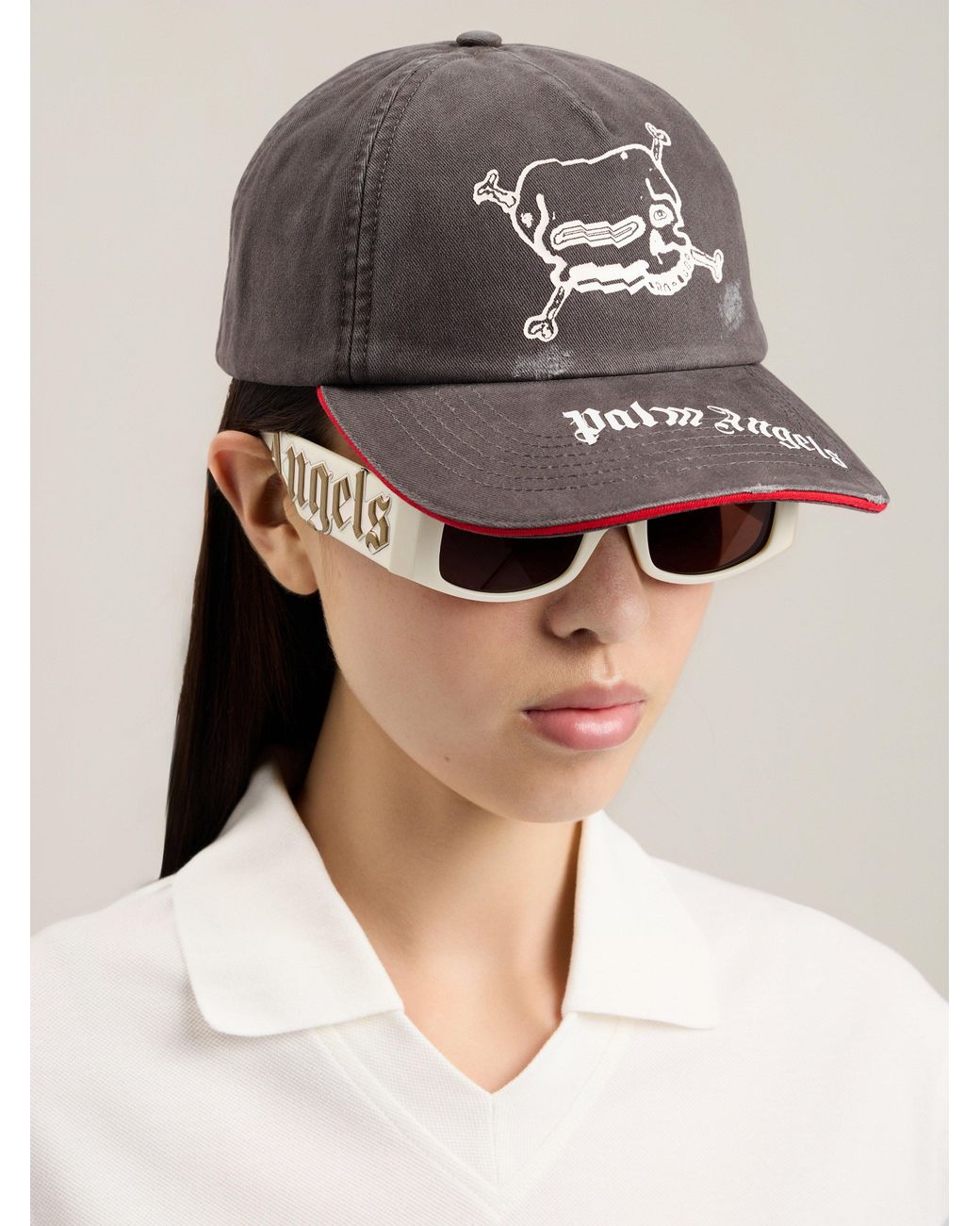 Palm Angels Multicolor Skull Logo Cap for men