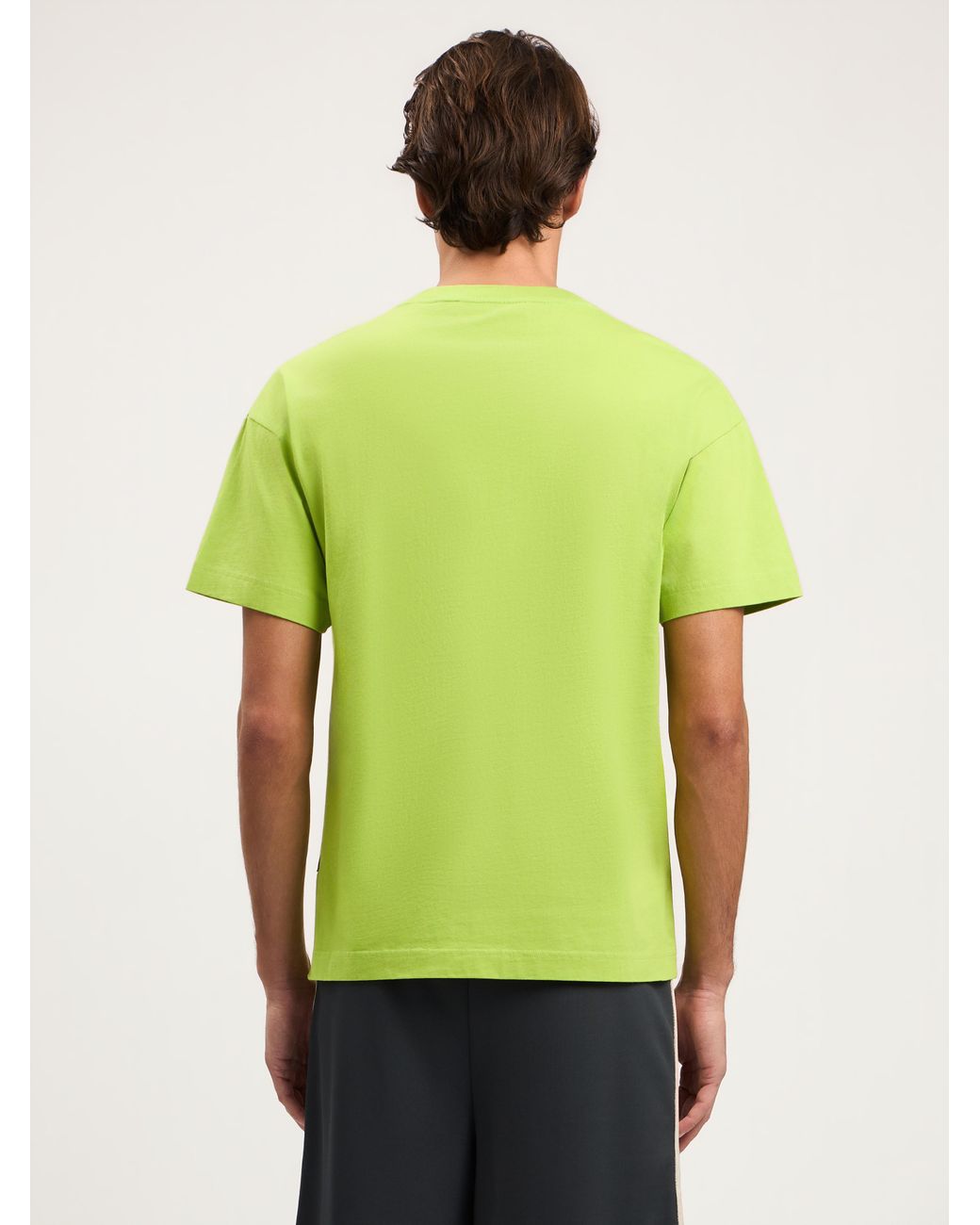 Palm Angels Green Spray Bear T-Shirt for men