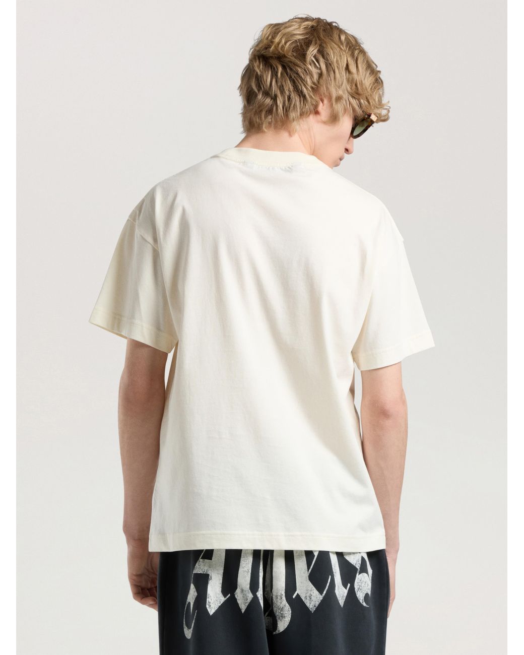 Palm Angels Natural Palm Hills Regular T-Shirt Off for men