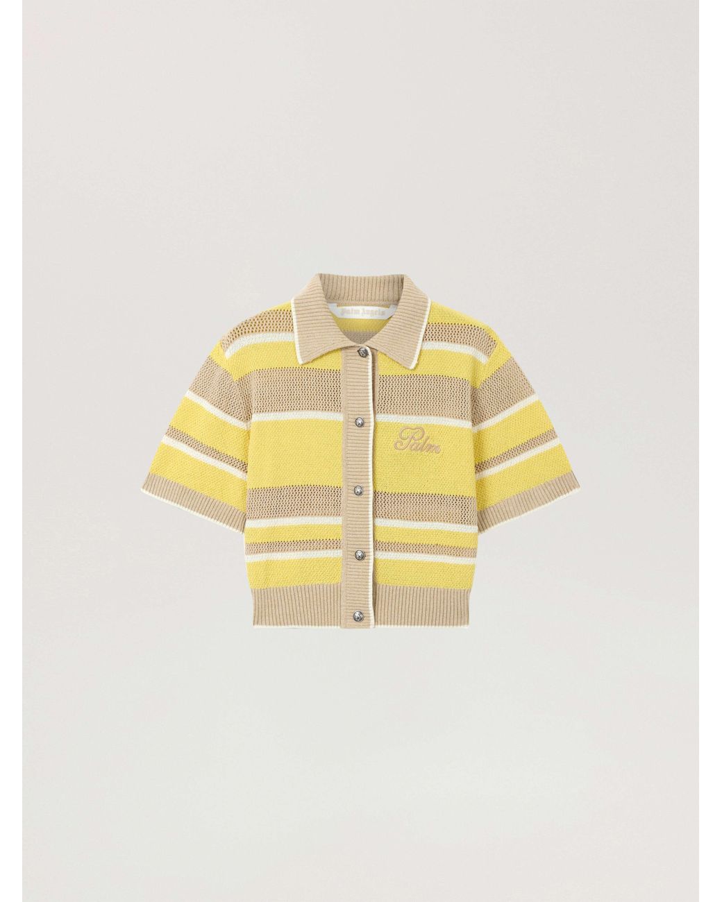Palm Angels Metallic Palm Sway Beach Cardigan Light