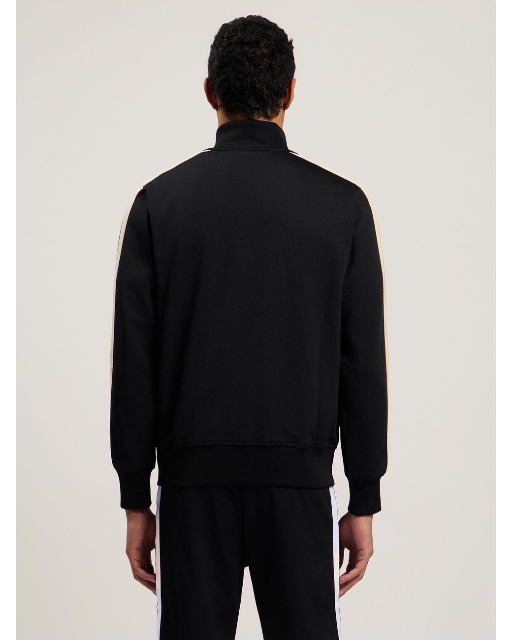 Palm Angels Black Classic Logo Track Jacket For for men